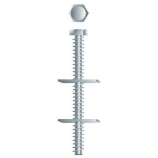 1/4-20 x 3-1/2 Draw Bolt Joint Fastener Zinc Plated