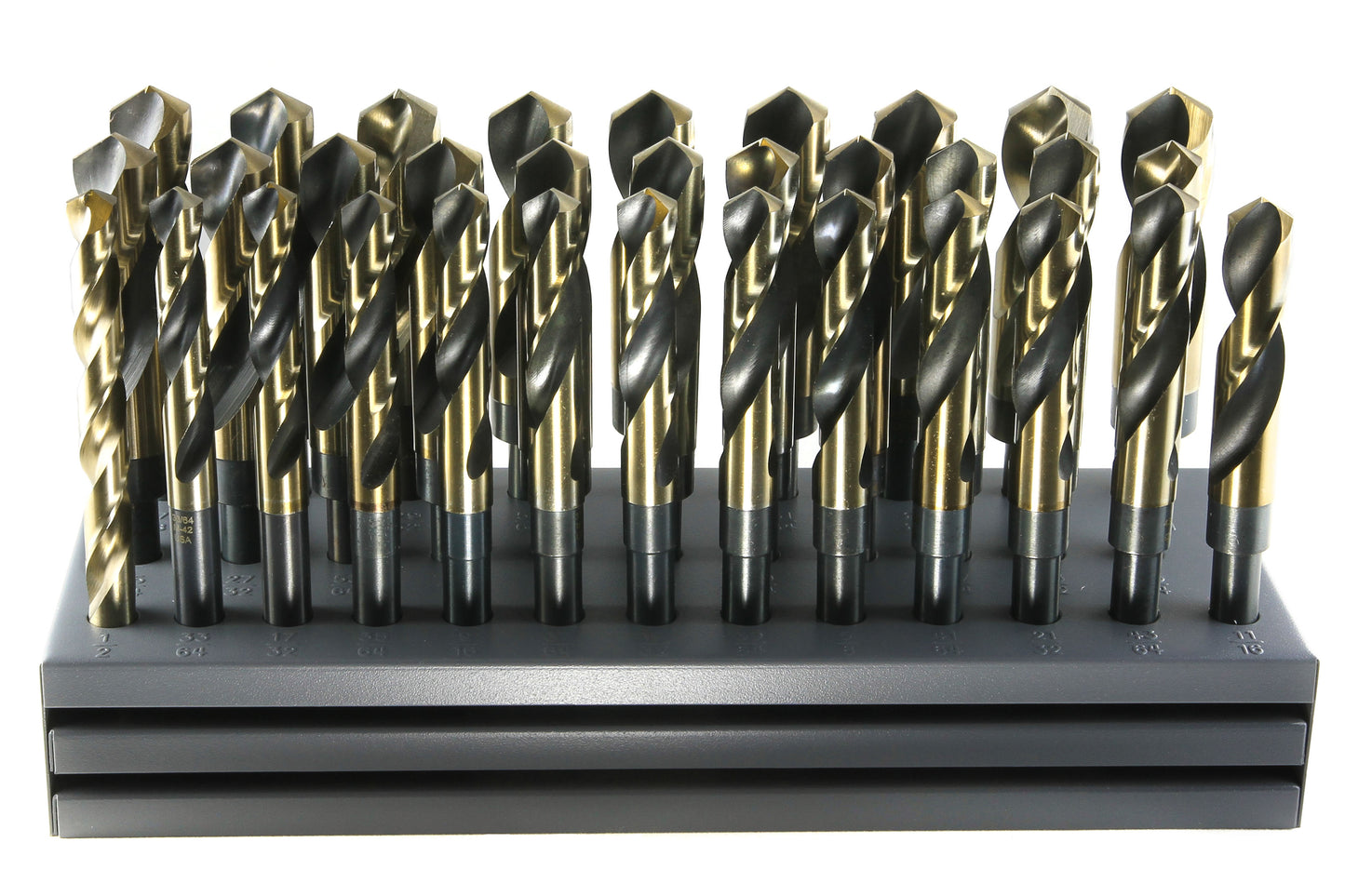 DRILLCO DRL1000C32 - 32PC COBALT S&D DRILL STAND 1/2-1"" BY 64ths"