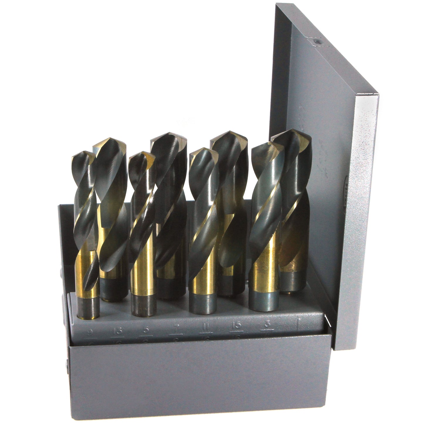 DRILLCO DRL1000EF8 - 8PC S&D IMP ""FLAT"" DRILL SET 9/16-1"" BY 16THS"