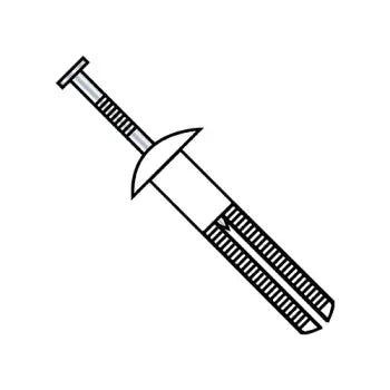 JFAST 1464ANM - 1/4X4 Mushroom Head Nail In Anchor Nylon, Case Quantity:
100