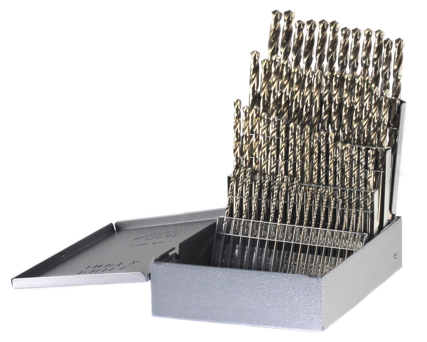 DRILLCO DRL200B60 - 60PC BRIGHT DRILL BIT SET #1-#60