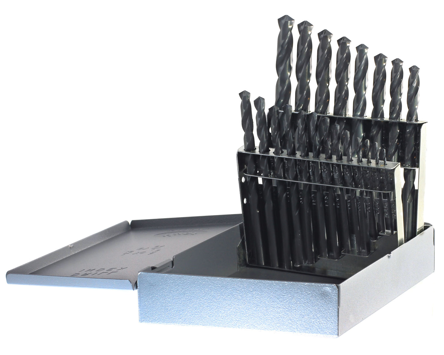 DRILLCO DRL400HD21V - 21PC DRILL SET 1/16-1/4 BY 64ths 9/32-1/2 BY 32nd