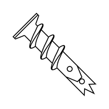 JFAST 08AWBN - 8 Easy Screw In Wallboard Anchor Engineered Nylon, Case Quantity:
100