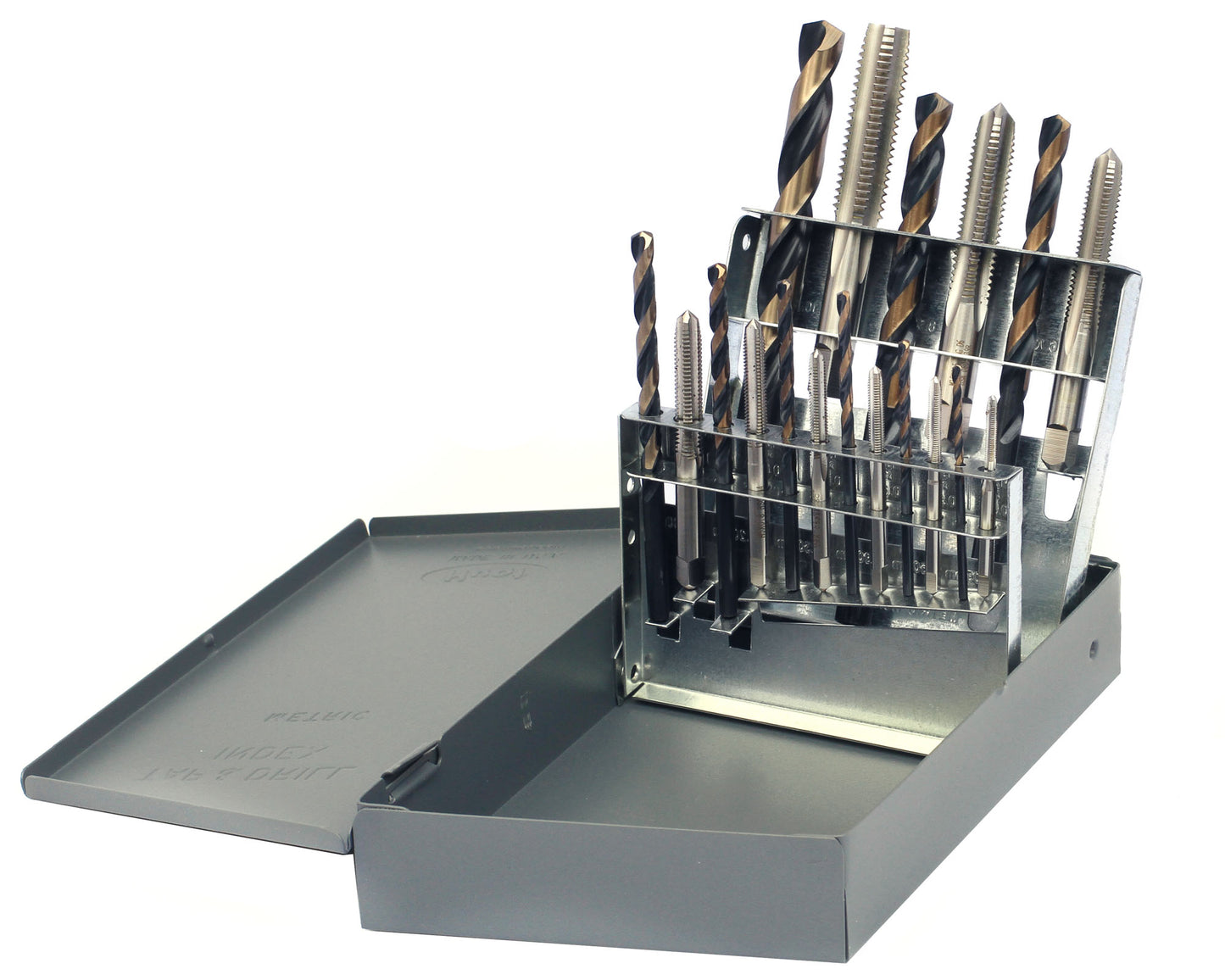 DRILLCO DRL800A2018 - 18PC METRIC TAP & DRILL SET