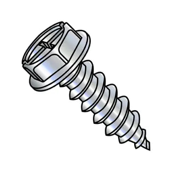 JFAST 1012ABCW - 10-16X3/4  Combo (phil/slot) Ind Hexwasher Self Tapping Screw Type AB Full Thread Zinc Bake, Case Quantity: 
6,000