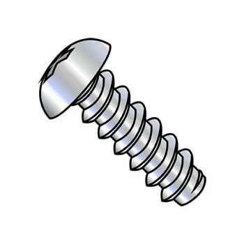6-20X1/2 Phillips Round Self Tapping Screw Type B Fully Threaded Zinc And Bake