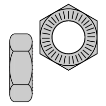 Nuts - Double Serrated Nuts