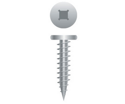 10-12 x 1 Combo Phillips/Square Pancake Head Sheet Metal Screw 305 Stainless Steel