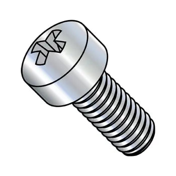JFAST 1212MPL - 12-24X3/4  Phillips Fillister Head Machine Screw Fully Threaded Zinc, Case Quantity: 
2,000