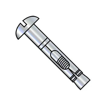 JFAST 3740ASLR - 3/8X2 1/2  Round Head Sleeve Anchor Zinc, Case Quantity: 
50