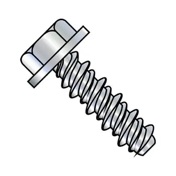 JFAST 1208HW - 12-16X1/2  Unslotted Indented Hex Washer High Low Screw Fully Threaded Zinc, Case Quantity: 
5,000