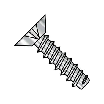 JFAST 0406BPU188 - 4-24X3/8  Phillips Flat Undercut Self Tapping Screw Type B Fully Threaded 18 8 Stainless, Case Quantity: 
5,000