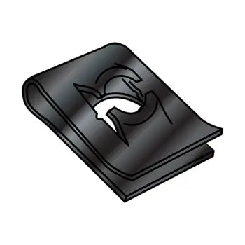 JFAST 215231 - C8108-8-4  Type U Spring Nut Black Phosphate, Case Quantity: 
2,000