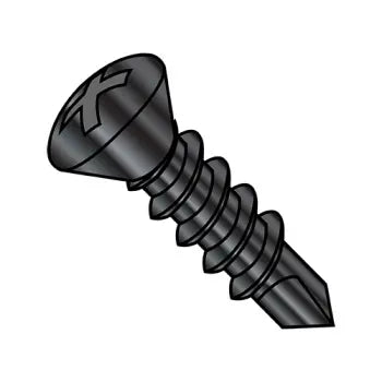 JFAST 1012KPOB - 10-16X3/4  Phillips Oval Full Thread Self Drilling Screw Black Oxide and Oil, Case Quantity: 
7,000