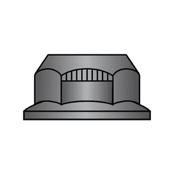 JFAST 87NOR - 7/8-9  Stover Equivalent Lock Nut Automation Style With Flange Grade G Black Phosphate, Case Quantity: 
100
