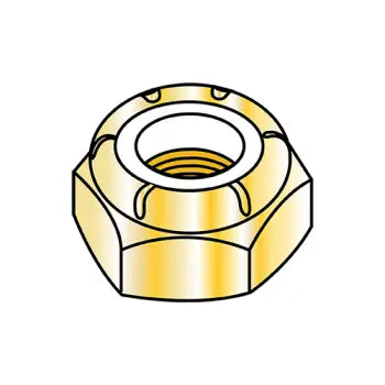 JFAST 101NSTY - 1-14 NTE  Thin Pattern Nylon Insert Hex Lock Nut Fine Thread Zinc Yellow, Case Quantity: 
50