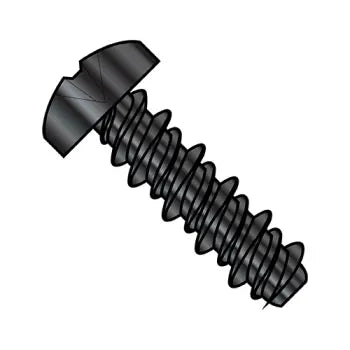 JFAST 1408HPPB - 1/4-15X1/2  Phillips Pan High Low Screw Fully Threaded Black Oxide, Case Quantity: 
3,000