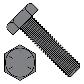 JFAST 10064BHT8P - 1-8 X 4 Hex Tap Bolt Fully Threaded Grade 8 Plain, Case Quantity: 
10