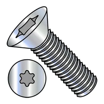 JFAST 0604MTF - 6-32X1/4  6 Lobe Flat Machine Screw Fully Threaded Zinc, Case Quantity: 
10,000