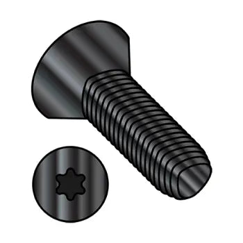 JFAST 0405RTFB - 4-40X5/16  6 Lobe Flat Taptite Thread Rolling Scrw alternate Fully Thread Black Oxide & Wax, Case Quantity: 
10,000