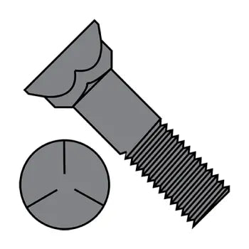 JFAST 5036BP5P - 1/2-13X2 1/4  Grade 5 Plow Bolt With Number 3 Head, Case Quantity: 
100