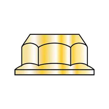 JFAST M10D6923-10Y - M10-1.5  Din 6923 Metric Class 10 Hex Flange Nut Non Serrated Zinc Yellow, Case Quantity: 
1,000