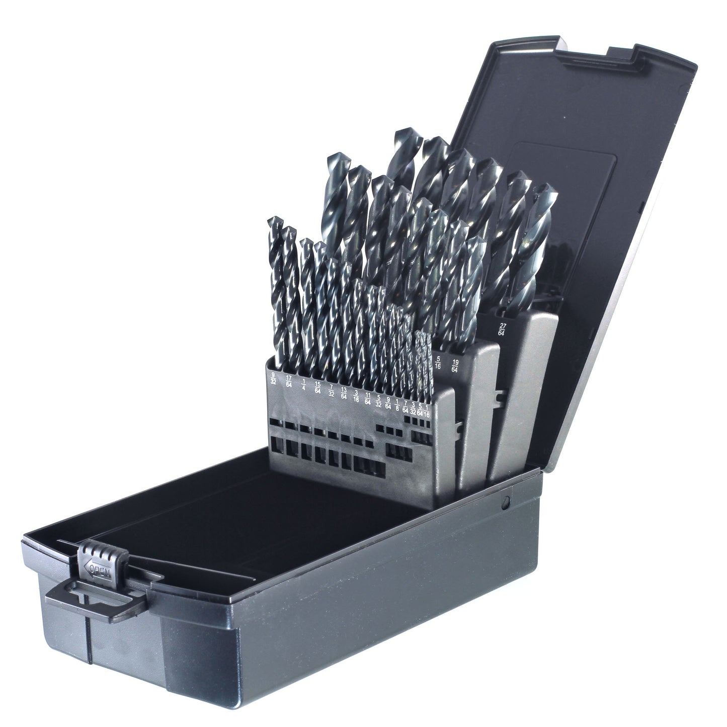 DRILLCO DRL200A29 - 29PC DRILL BIT SET 1/16-1/2 BY 64ths