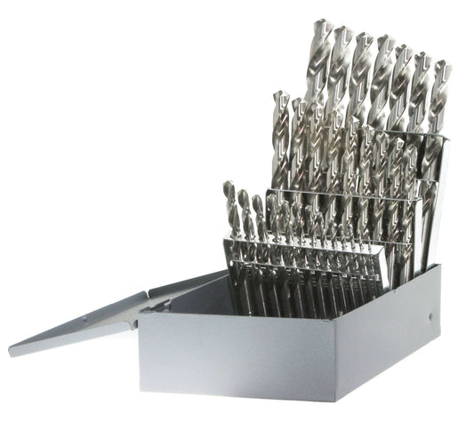 DRILLCO DRL200B29 - 29PC BRIGHT DRILL BIT SET 1/16 - 1/2 BY 64THS