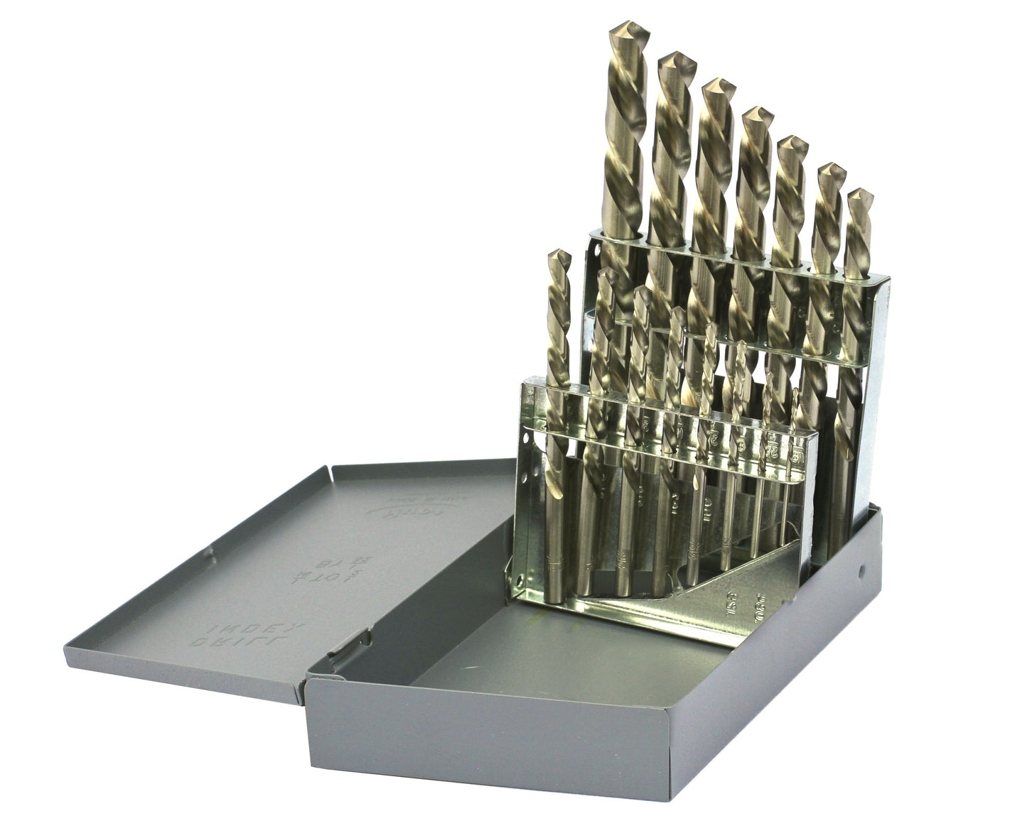 DRILLCO DRL200LH15 - 15PC LEFT HAND DRILL SET 1/16-1/2 BY 32nds