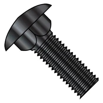 JFAST 3732CBZ - 3/8-16X2  Carriage Bolt Fully Threaded Black Zinc, Case Quantity: 
400