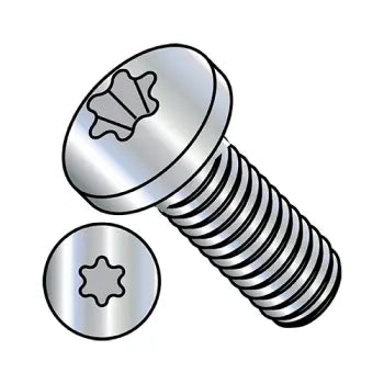 JFAST M312MTP - M3-0.5X12  Din 7985 Metric 6 Lobe Pan Head Machine Screw Full Thread Zinc Rohs, Case Quantity: 
10,000