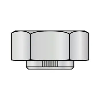 JFAST 176NO - 1 3/4-12  Stover Equivalent Hex Collar Lock Nut Grade C Cad And Wax, Case Quantity: 
5