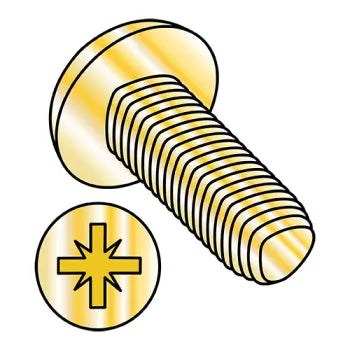 JFAST M2.56D7500CY - M2.5-0.45 X 6 DIN7500C Type Z Pan Thread Rolling Zinc Yellow RoHS Bake & Wax, Case Quantity: 
1,500