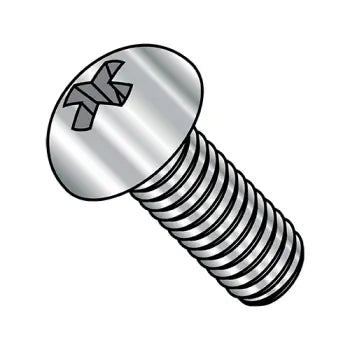 6-32 x 1/2 Phillips Round Machine Screw Fully Threaded 18-8 Stainless Steel