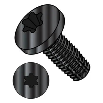 JFAST 3180FTPB - 5/16-18X5  Six Lobe Pan Floor Board Screw Type F Black Phosphate, Case Quantity: 
225