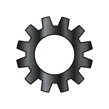 #6 External Tooth Lock Washer Black Zinc Plated