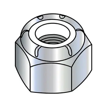 6-32 NM Nylon Insert Hex Lock Nut Zinc Plated