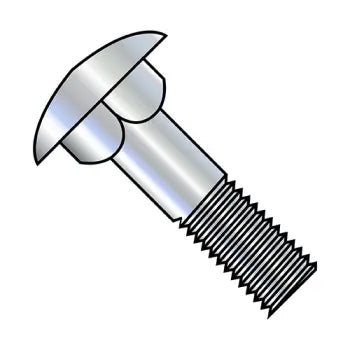JFAST 14144C - 1/4-20X9  Carriage Bolt Partially Threaded 6" Thread Under Sized Body Zinc, Case Quantity: 
200