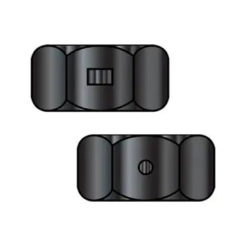 JFAST 50NYBZ - 1/2-13  Two Way Reversible Hex Lock Nut Black Zinc and Wax, Case Quantity: 
400