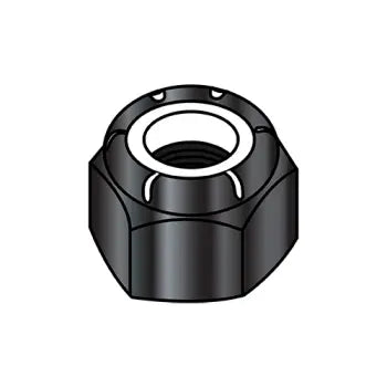 JFAST M10D985B - M10-1.5  Din 985 Metric Nylon Insert Hex Locknut Black Oxide and Oil, Case Quantity: 
500