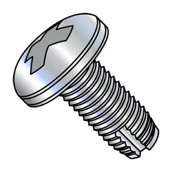 JFAST 14241PP - 1/4-20X1 1/2  Phillips Pan Thread Cutting Screw Type 1 Fully Threaded Zinc, Case Quantity: 
1,250