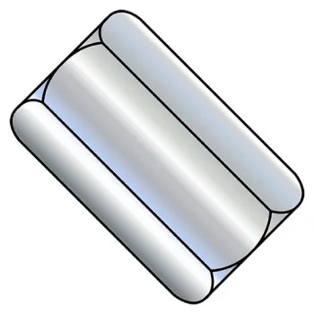 JFAST 512010NCUP - 1/2-20X1 1/4  Hex Rod Coupling Nut 5/8 inch Across Flats Zinc, Case Quantity: 
150