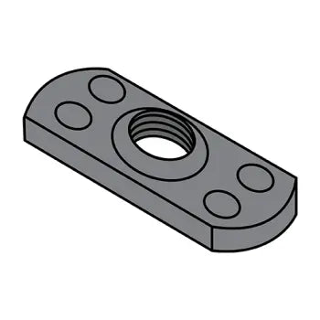 JFAST 50NWP2 - 1/2-13  Multi Projection Tab Weld Nut Plain, Case Quantity: 
1,000