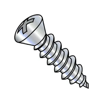 JFAST 0810APO6 - 8-15X5/8  Phillips Oval Self Tapping Screw Type A Number Six Head Fully Thrd Zinc And BAke, Case Quantity: 
10,000