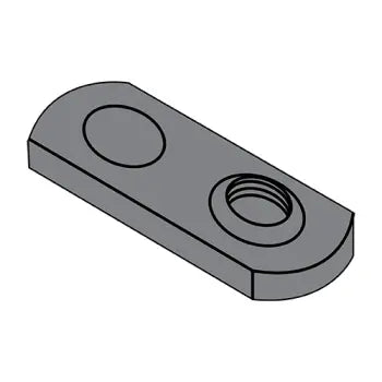 JFAST 08NWP1 - 8-32  One Projection Tab Weld Nut Plain Single, Case Quantity: 
1,000