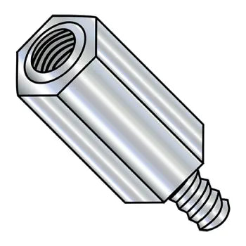 JFAST 101604HM - 4-40X1  3/16" Across Flats Hex Male Female Standoff  Steel Zinc Plated, Case Quantity: 
200