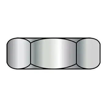 JFAST 11NHNC - 10-32X3/8X1/8  Coarse Thread Standard Pattern Hex Machine Screw Nut Steel Nickel Finish, Case Quantity: 
8,000