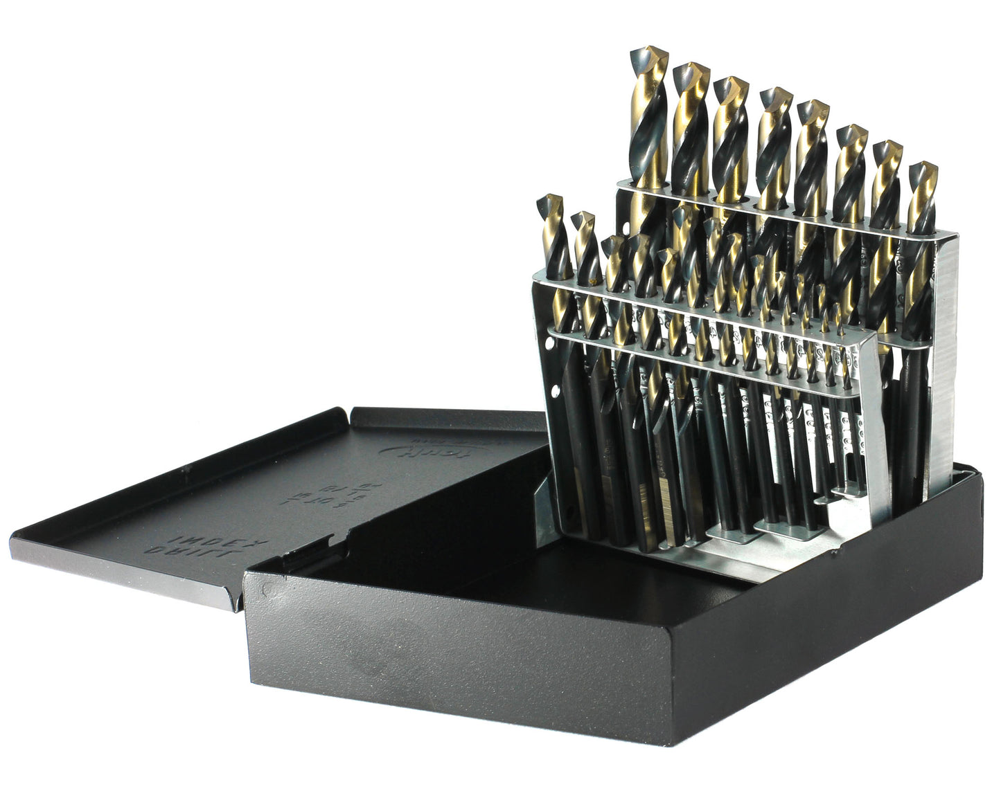 DRILLCO DRL350N21V - 21PC HD NITRO MECHANICS SET 1/16-1/4 BY 64ths 9/32-1/2 BY 32nds