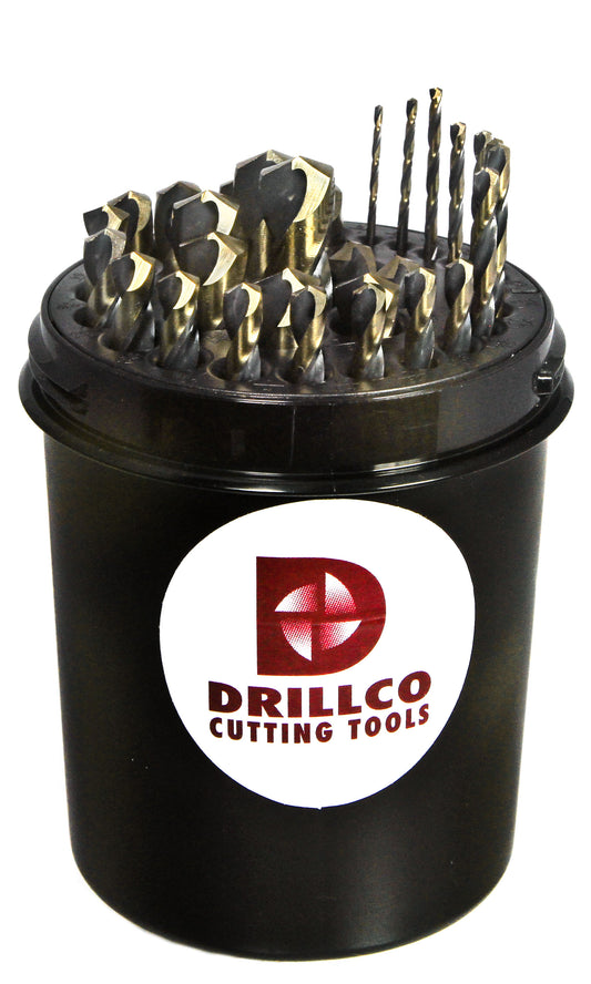 DRILLCO DRL350NW29 - 29PC HD NITRO MECH DRILL PAL SET 1/16-1/2 BY 64ths