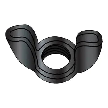 JFAST 14NWSB - 1/4-20   Stamped Wing Nut Black Oxide and Oil, Case Quantity: 
2,000